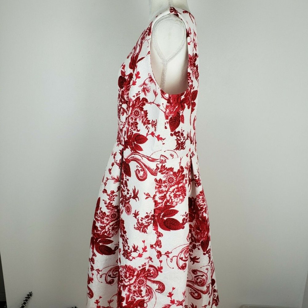 Liz Claiborne A-Line Sleeveless Dress Floral - Picture 3 of 5